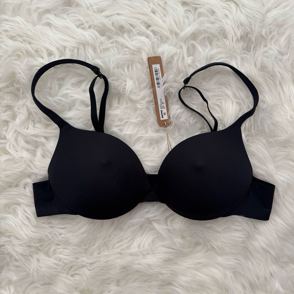 Skims Ultimate Nipple Pushup Bra Onyx Size 34A